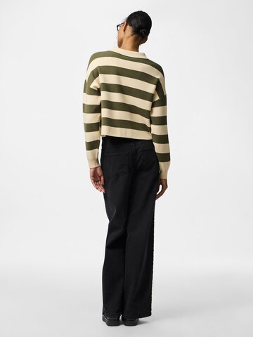 PIECES Pullover i grøn