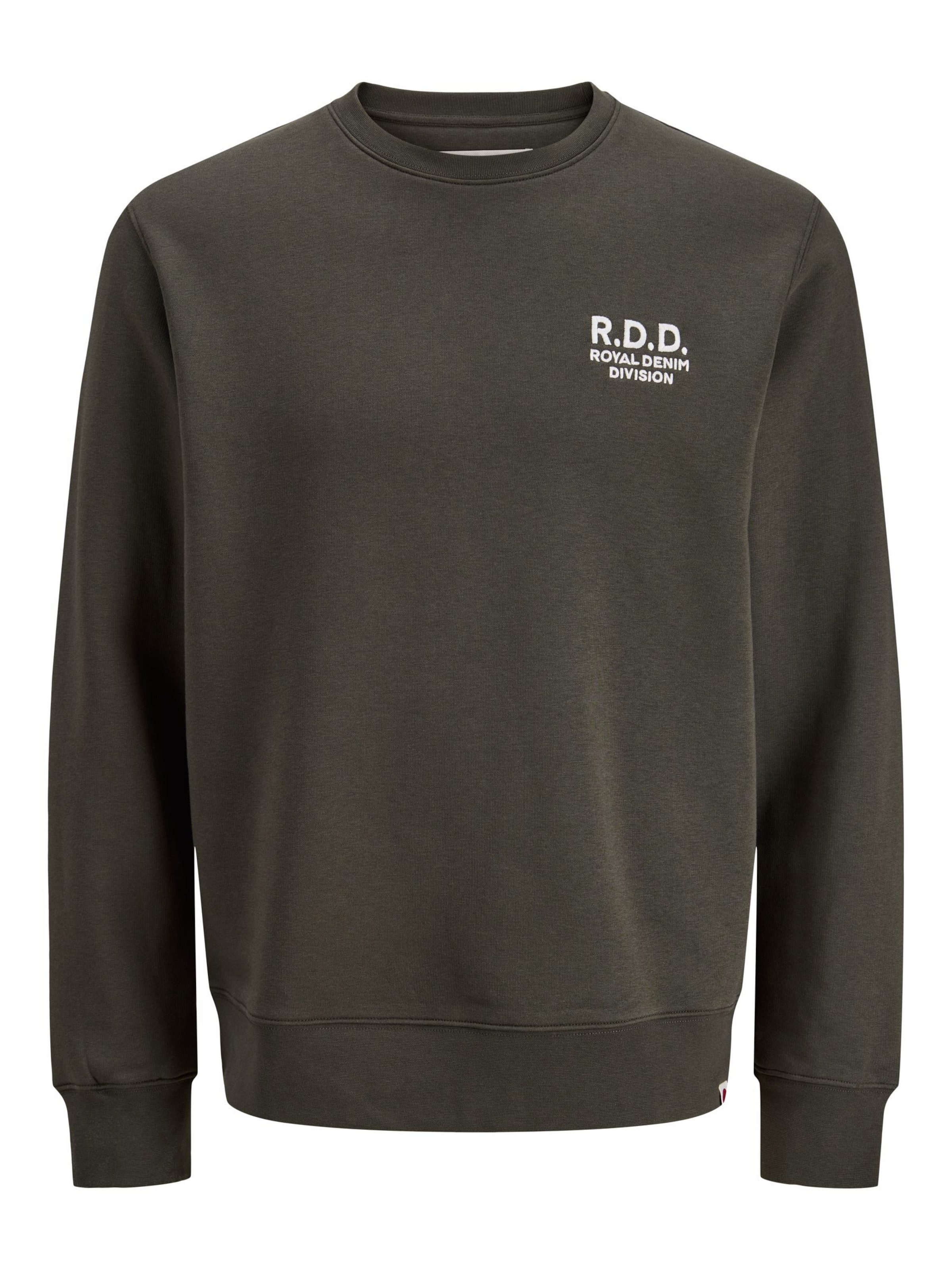 Sweat-shirt R.D.D. ROYAL DENIM DIVISION en vert : devant