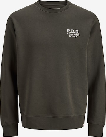 Sweat-shirt R.D.D. ROYAL DENIM DIVISION en vert : devant