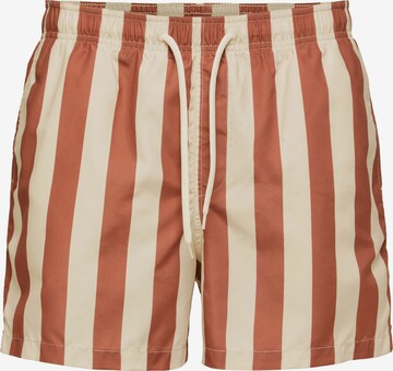 SELECTED HOMME Board Shorts in Beige: front