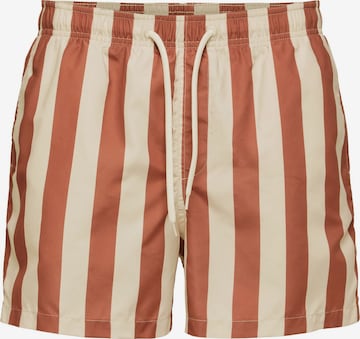 SELECTED HOMME Board Shorts in Beige: front