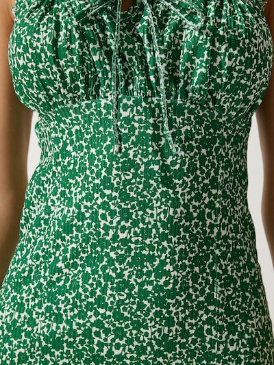 Abito estivo Happiness İstanbul di colore smeraldo / bianco, Visualizzazione prodotti