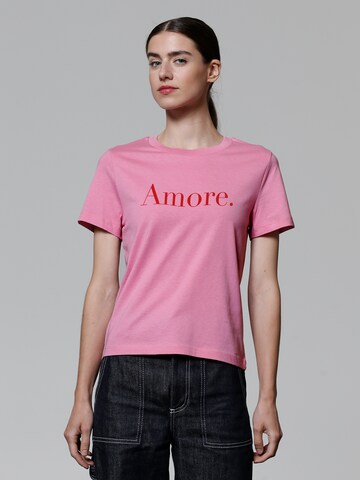 Watapparel T-Shirt ' Amore ' in Pink: Vorderseite