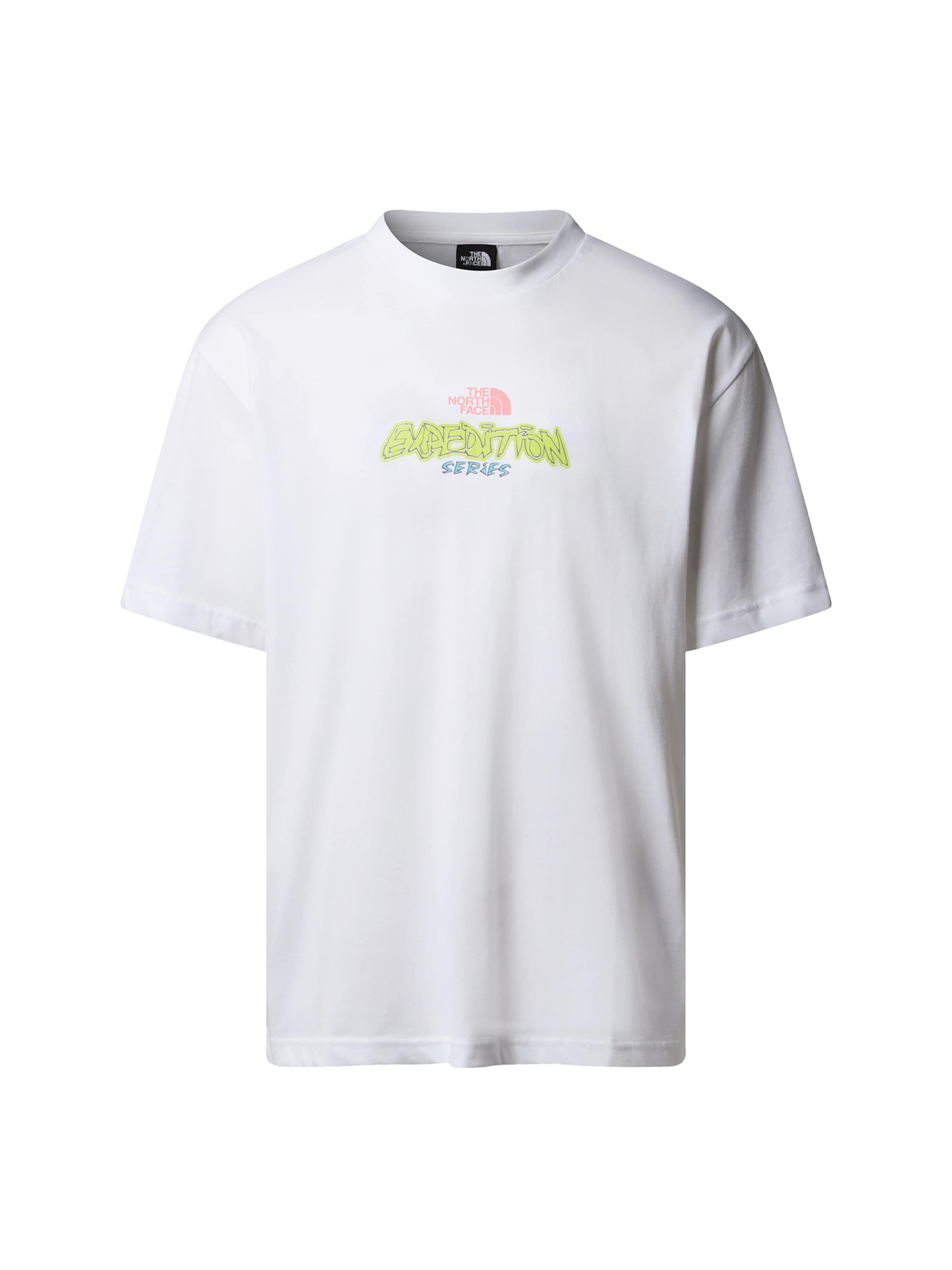 THE NORTH FACE Tričko 'U Expedition Celebration' – bílá: přední strana