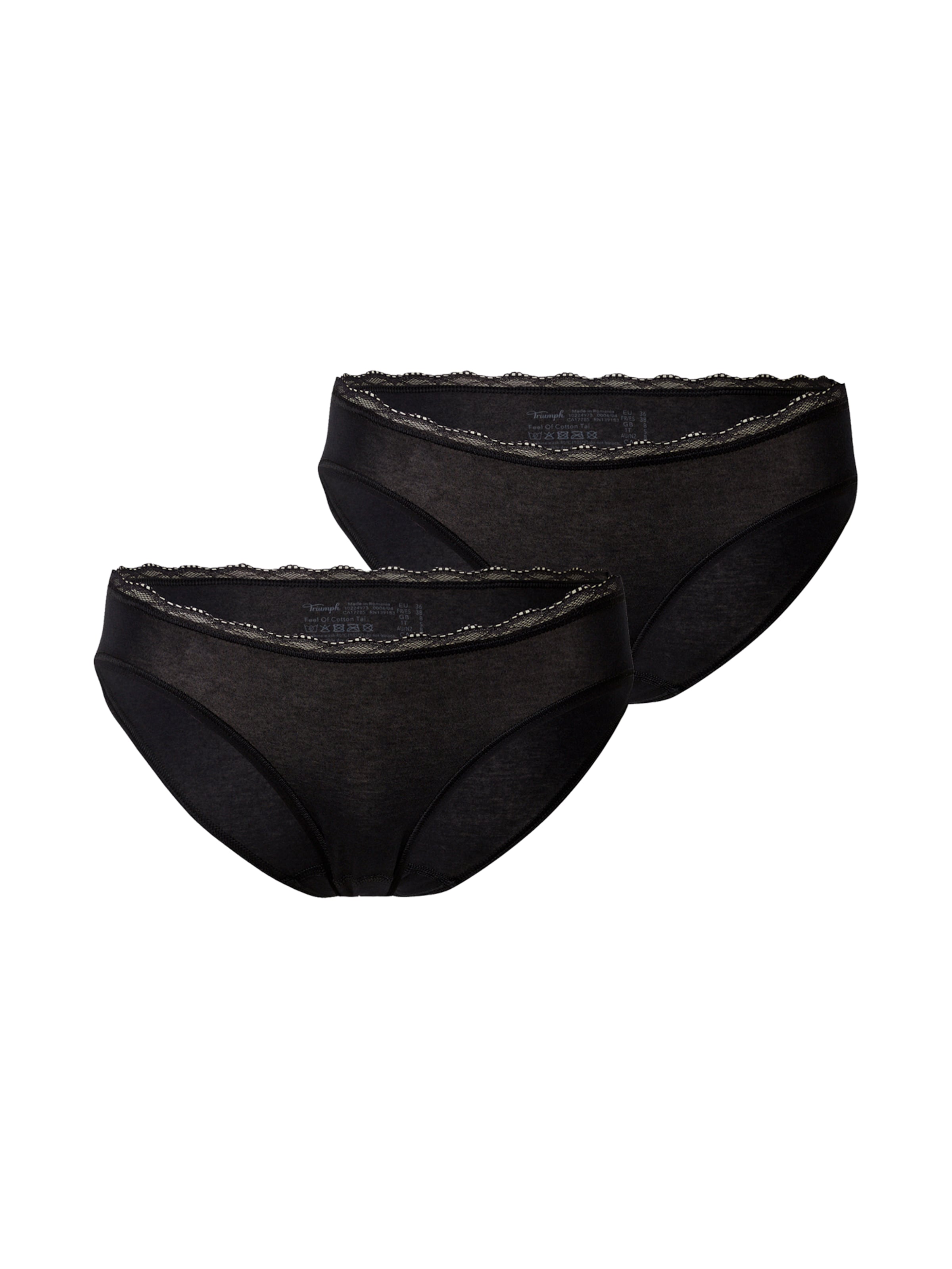 TRIUMPH Nohavičky 'Feel Of Cotton' - Čierna: predná strana