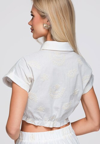Ombre Blouse ' OW-SH-E0066' in Wit