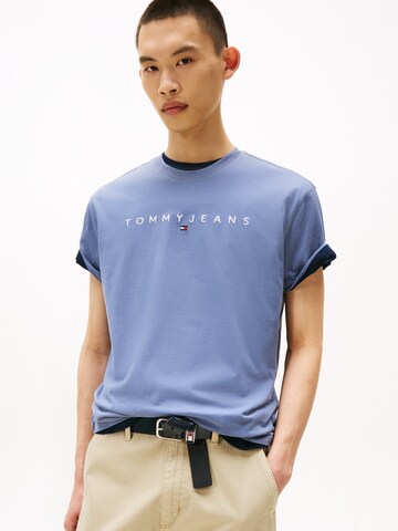 T-Shirt Tommy Jeans en bleu : devant