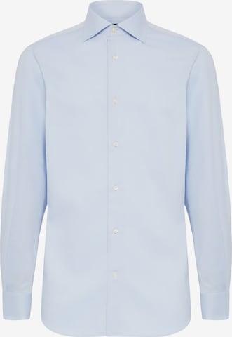 Boggi Milano Regular fit Business shirt 'Dobby' in Blue: front
