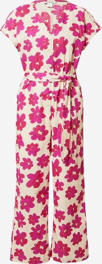 Monki Jumpsuit in pastellgelb / pink / fuchsia, Produktansicht