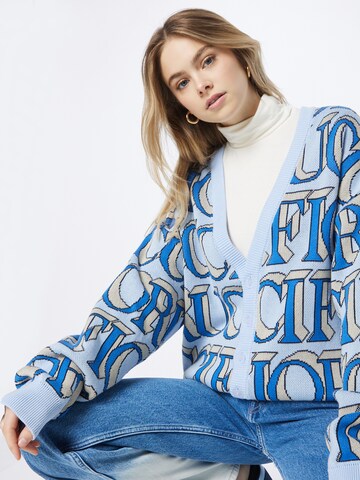 Fiorucci Strickjacke 'Intarsia' in Blau