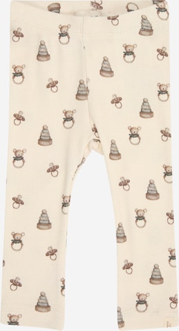 Lil'Atelier Slimfit Leggingsit 'NBNGAVO' värissä beige: etupuoli