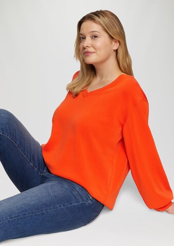 s.Oliver Sweatshirt in Orange