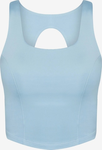 Born Living Yoga BH 'Godo' in Blau: Vorderseite