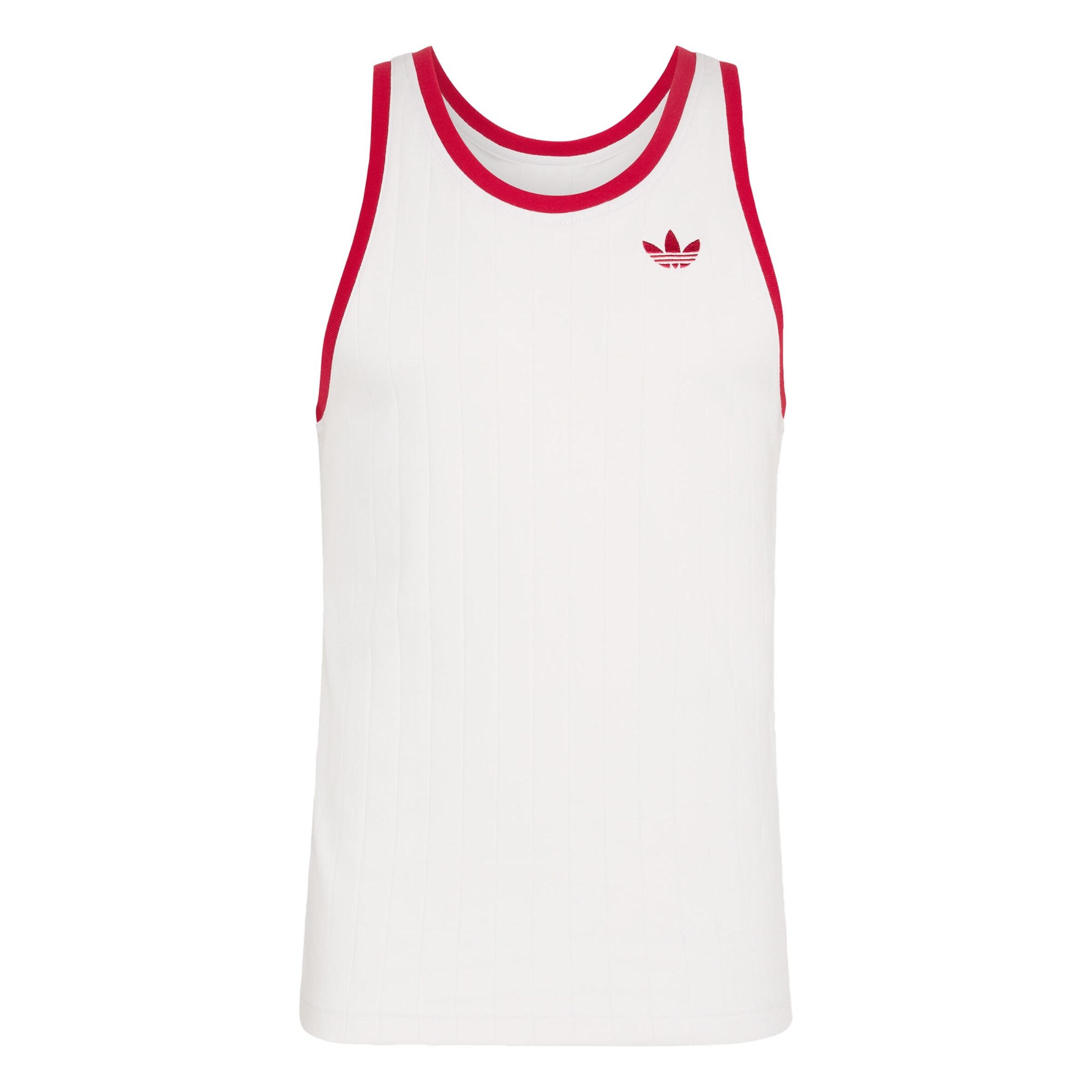 ADIDAS ORIGINALS Shirt 'Drop Needle' in de kleur Rood / Wit, Productweergave