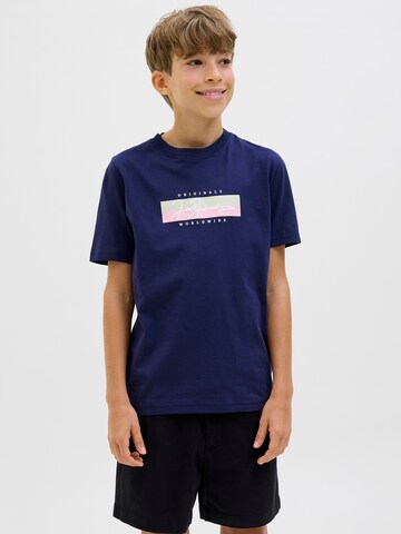 Jack & Jones Junior Футболка 'JORFREDERIKSBERG' в Синий: спереди