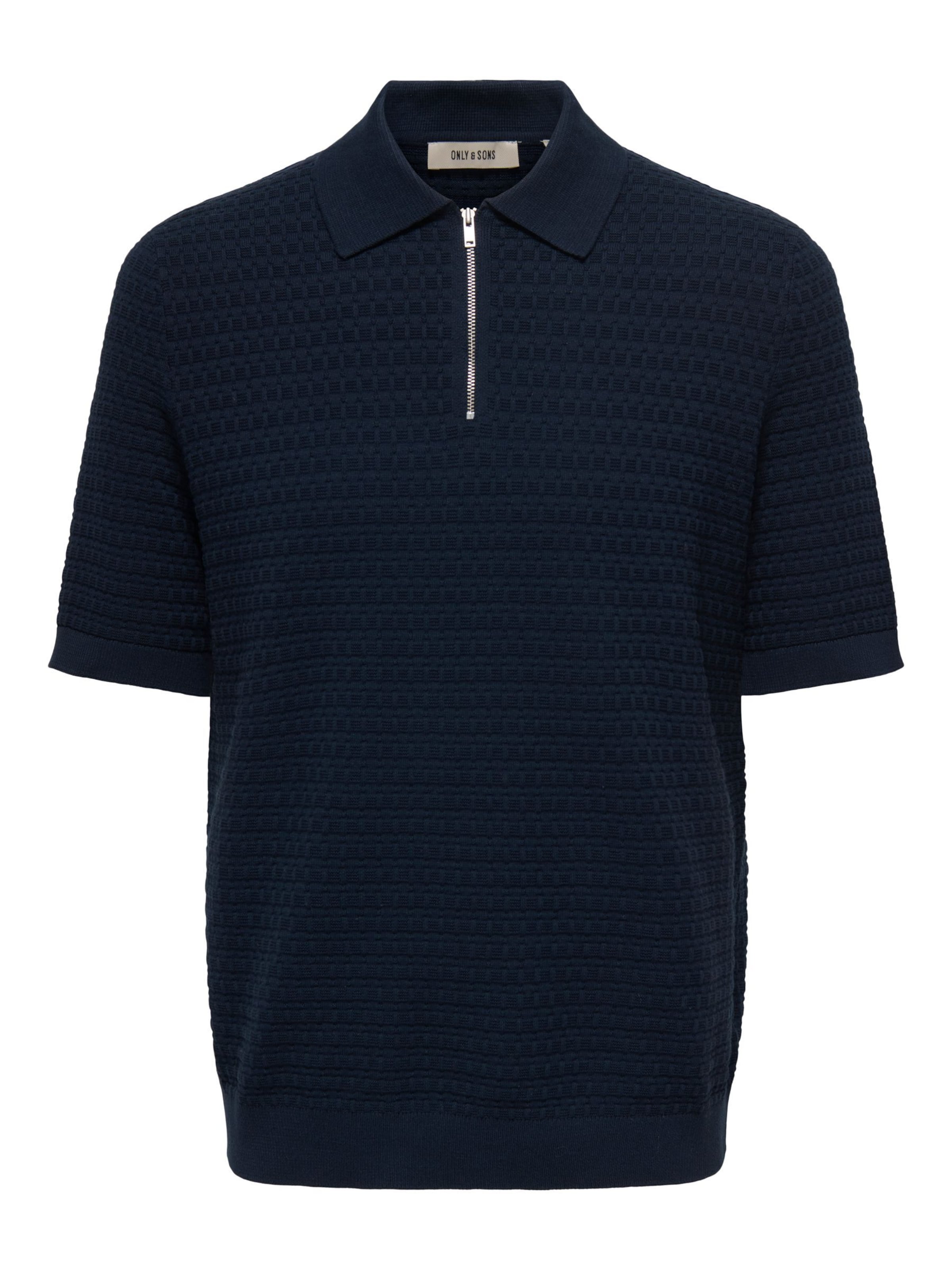 Only & Sons Sweater 'MENU' in Blue: front