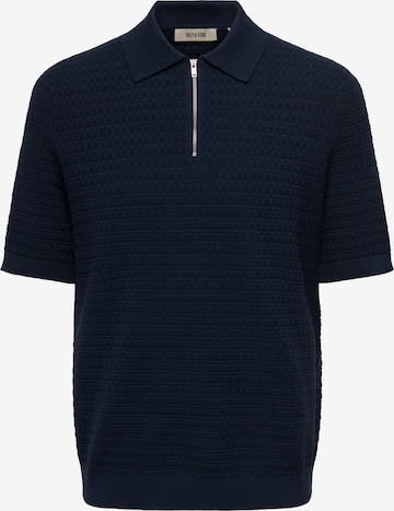 Pull-over 'MENU' Only & Sons en bleu : devant