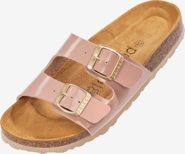Palado Pantolette 'Milos' in Pink: Vorderseite