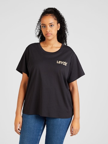 Levi's® Plus Μπλουζάκι 'PL Perfect Tee' σε μαύρο: μπροστά