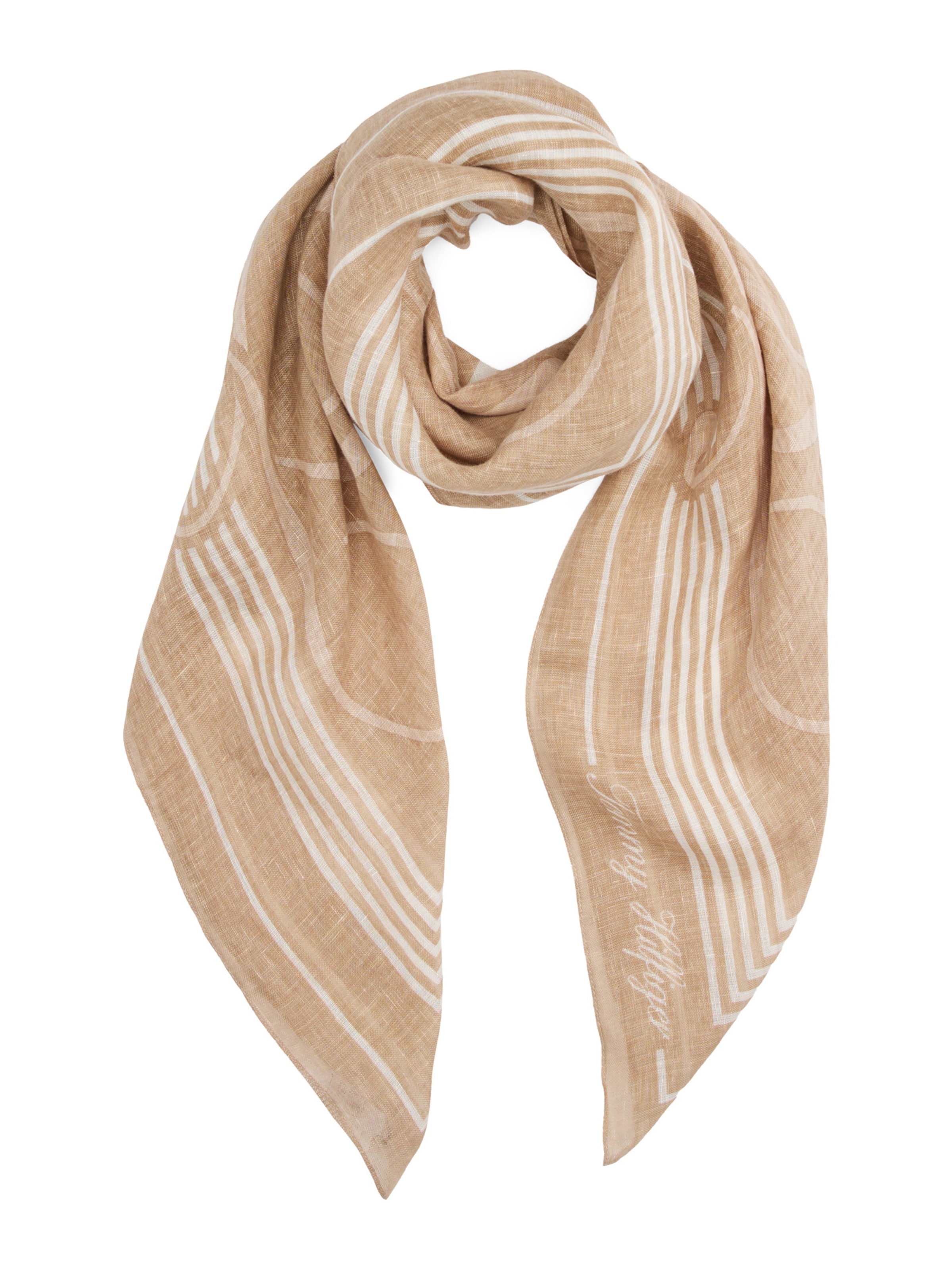 Foulard 'SUMMER' di TOMMY HILFIGER in marrone: frontale