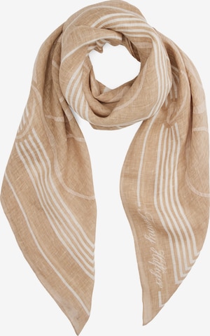 Foulard 'SUMMER' TOMMY HILFIGER en marron : devant