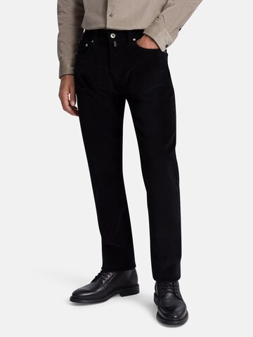 PIERRE CARDIN Regular Pants 'Lyon' in Black: front