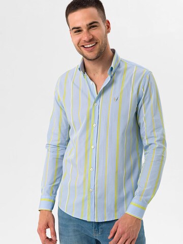 Coupe slim Chemise 'OXFORD ' By Diess Collection en bleu : devant