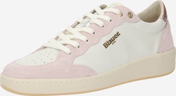 Sneaker bassa di Blauer.USA in rosa: frontale