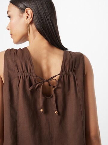 TOM TAILOR Blouse in Brown