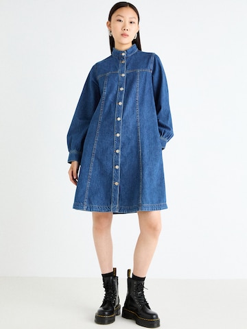 MSCH COPENHAGEN - Vestido camisero 'Rylan Elena' en azul: frente