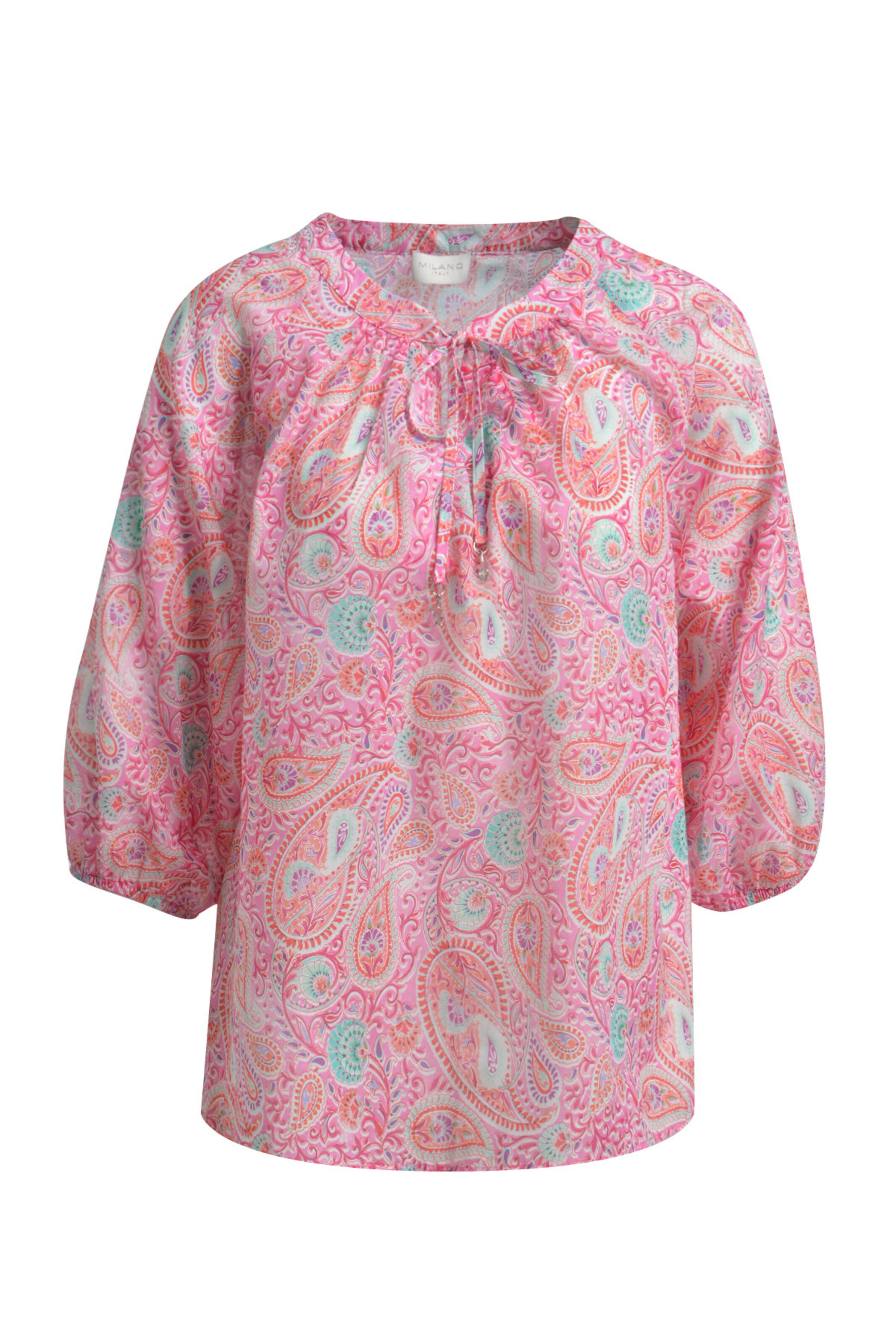 Milano Italy Blouse in Pink: front