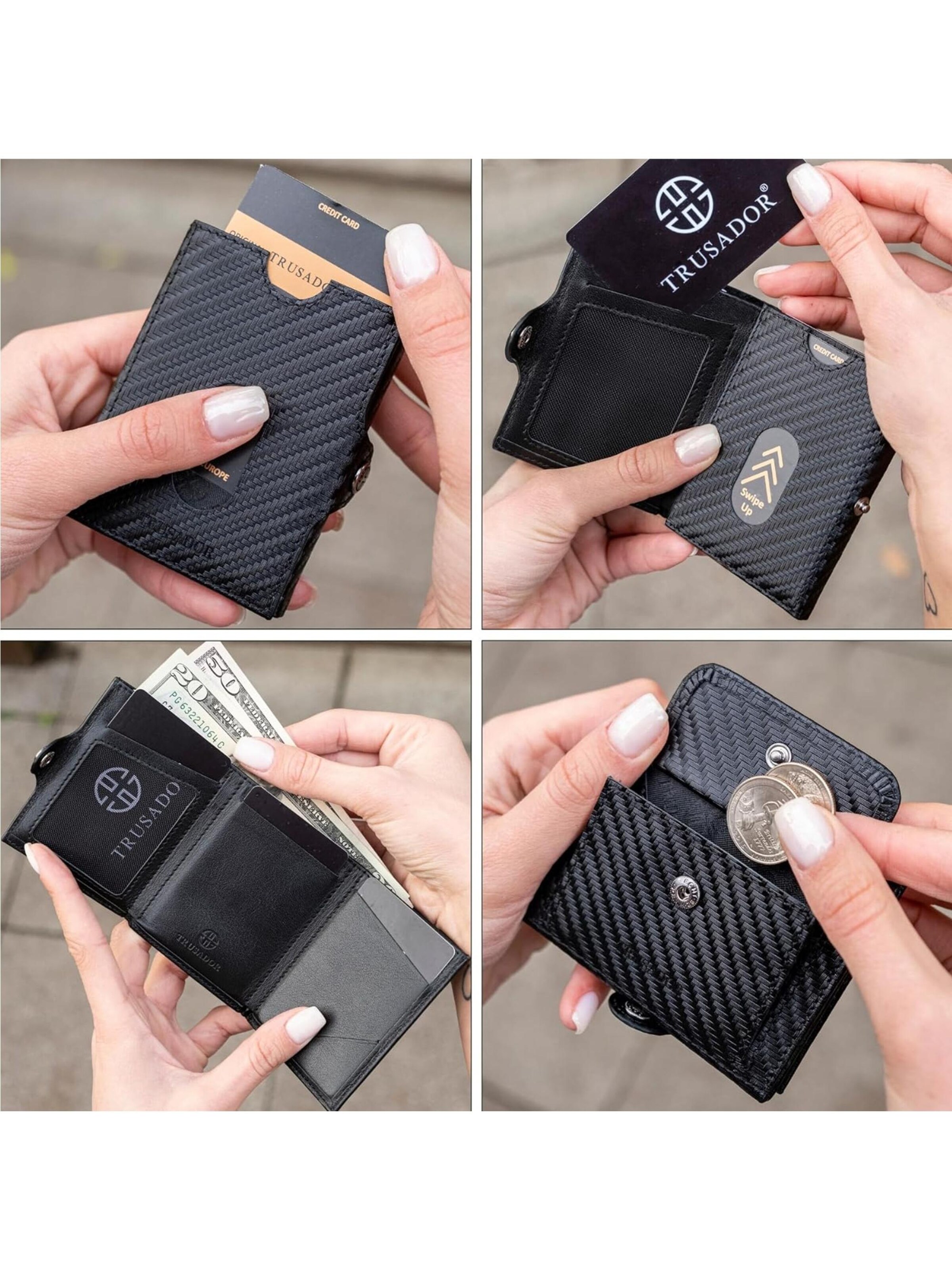 Trusador Wallet 'Valencia' in Grey