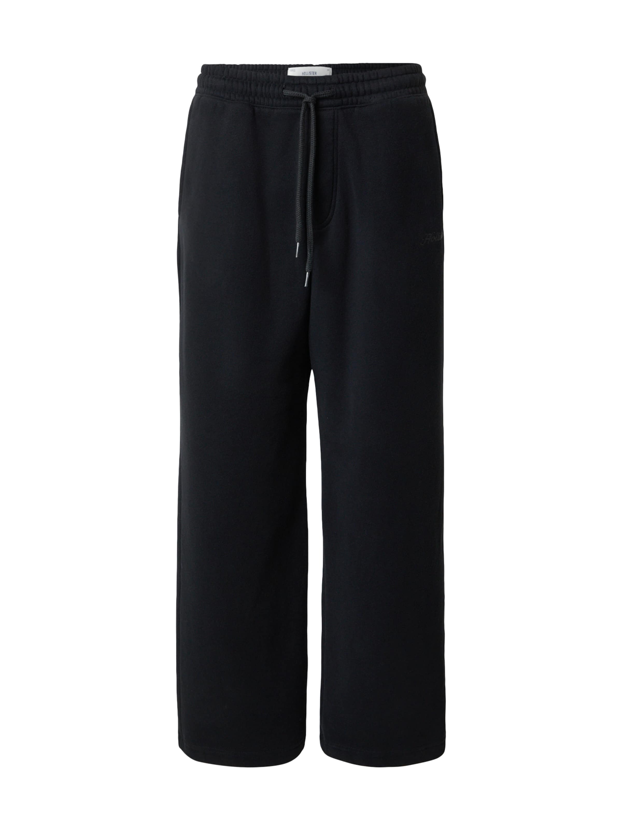 HOLLISTER Baggy Hose in Schwarz: Vorderseite