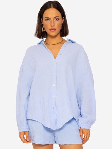 SASSYCLASSY - Blusa en azul: frente