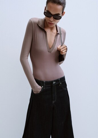 MANGO Tapered Jeans 'Sila' in Black