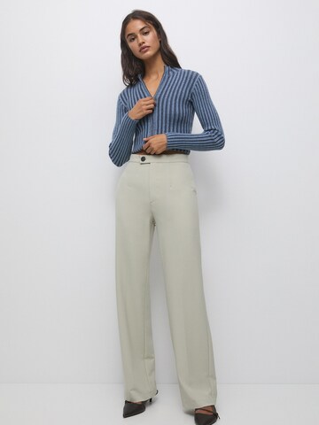 Pull&Bear Wide leg Byxa i beige