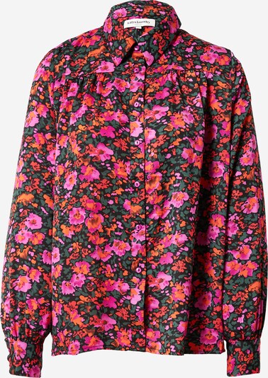 Lollys Laundry Bluza 'Allison' | smaragd / oranžna / roza / črna barva, Prikaz izdelka