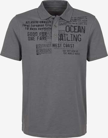 JOHN DEVIN Poloshirt in Grau: Vorderseite