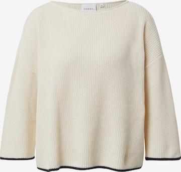 smėlio COMMA Megztinis: priekis