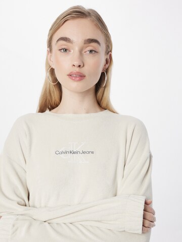 Sweat-shirt Calvin Klein Jeans en beige