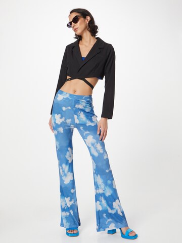 Nasty Gal Flared Trousers in Blue