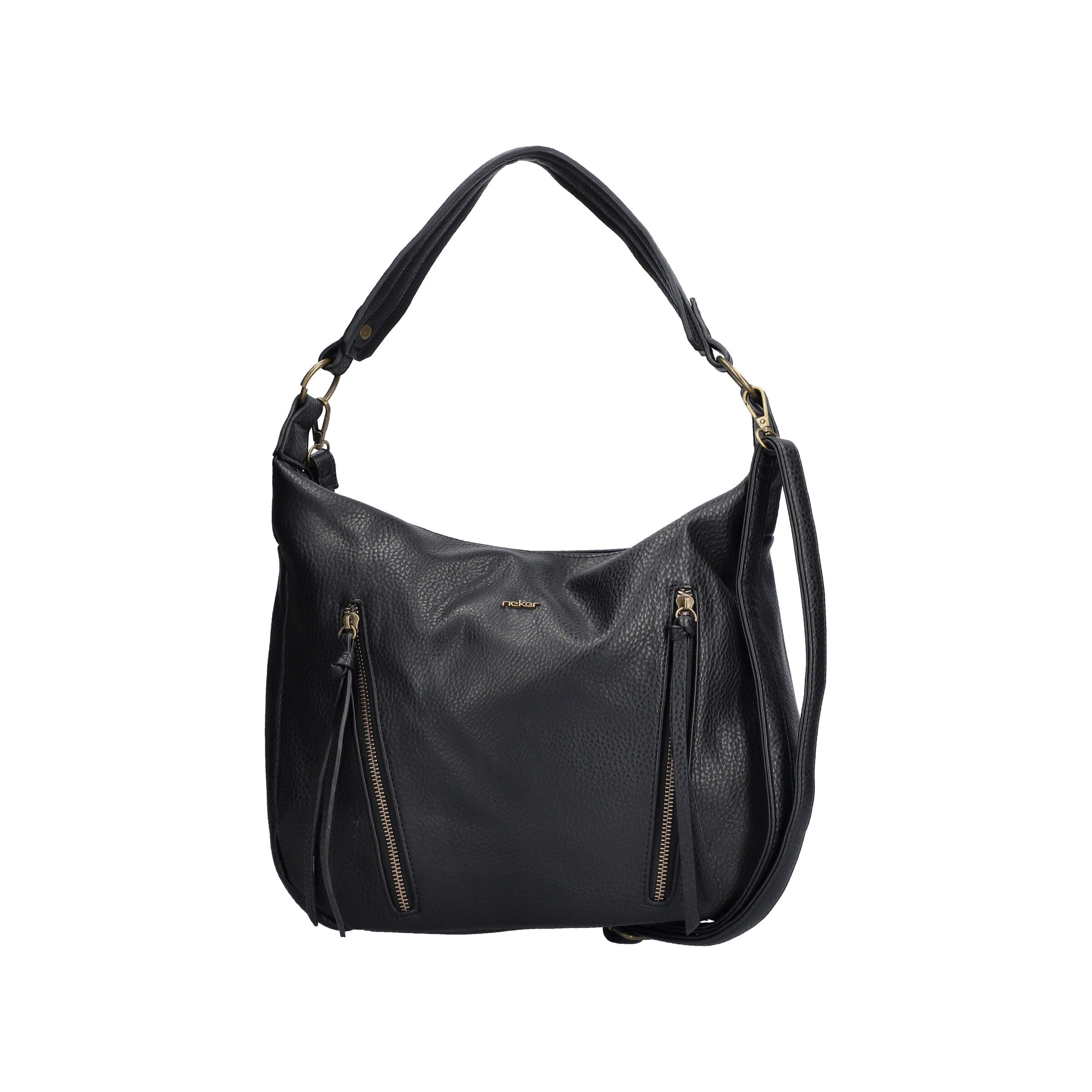 Rieker Shoulder Bag in Black: front