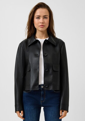 QS Between-Season Jacket in Black: front