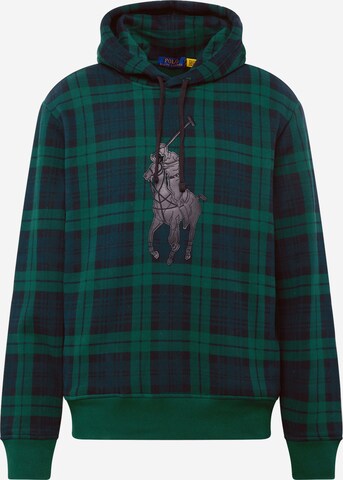 Polo Ralph LaurenSweater majica 'POHOODM3' - zelena boja: prednji dio