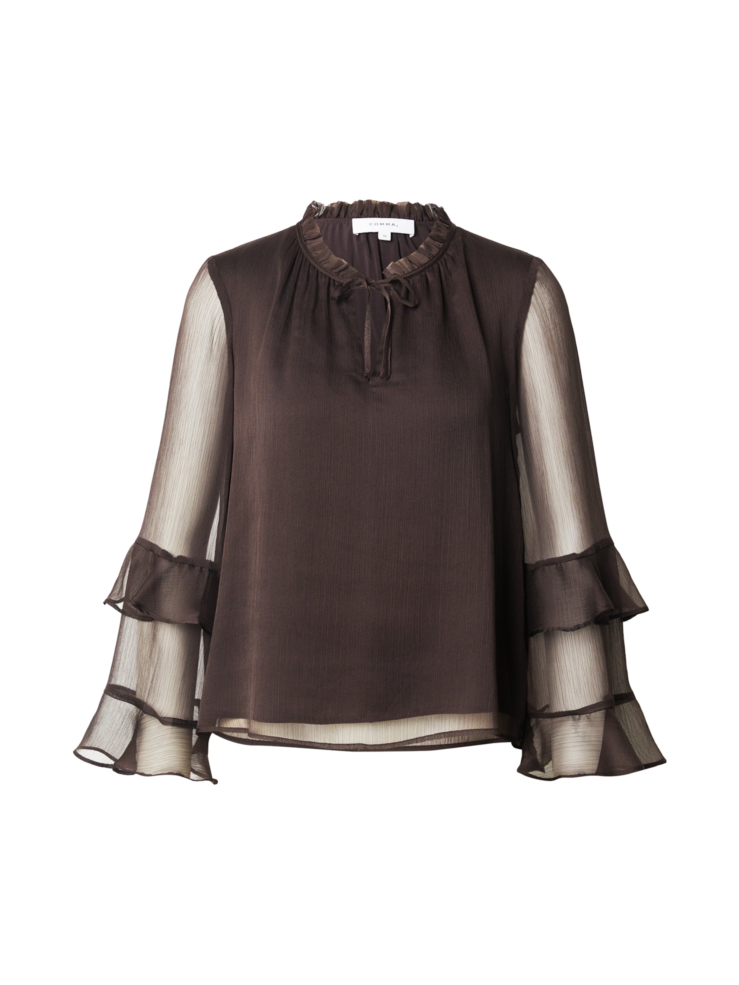 COMMA Blúz - barna: elől