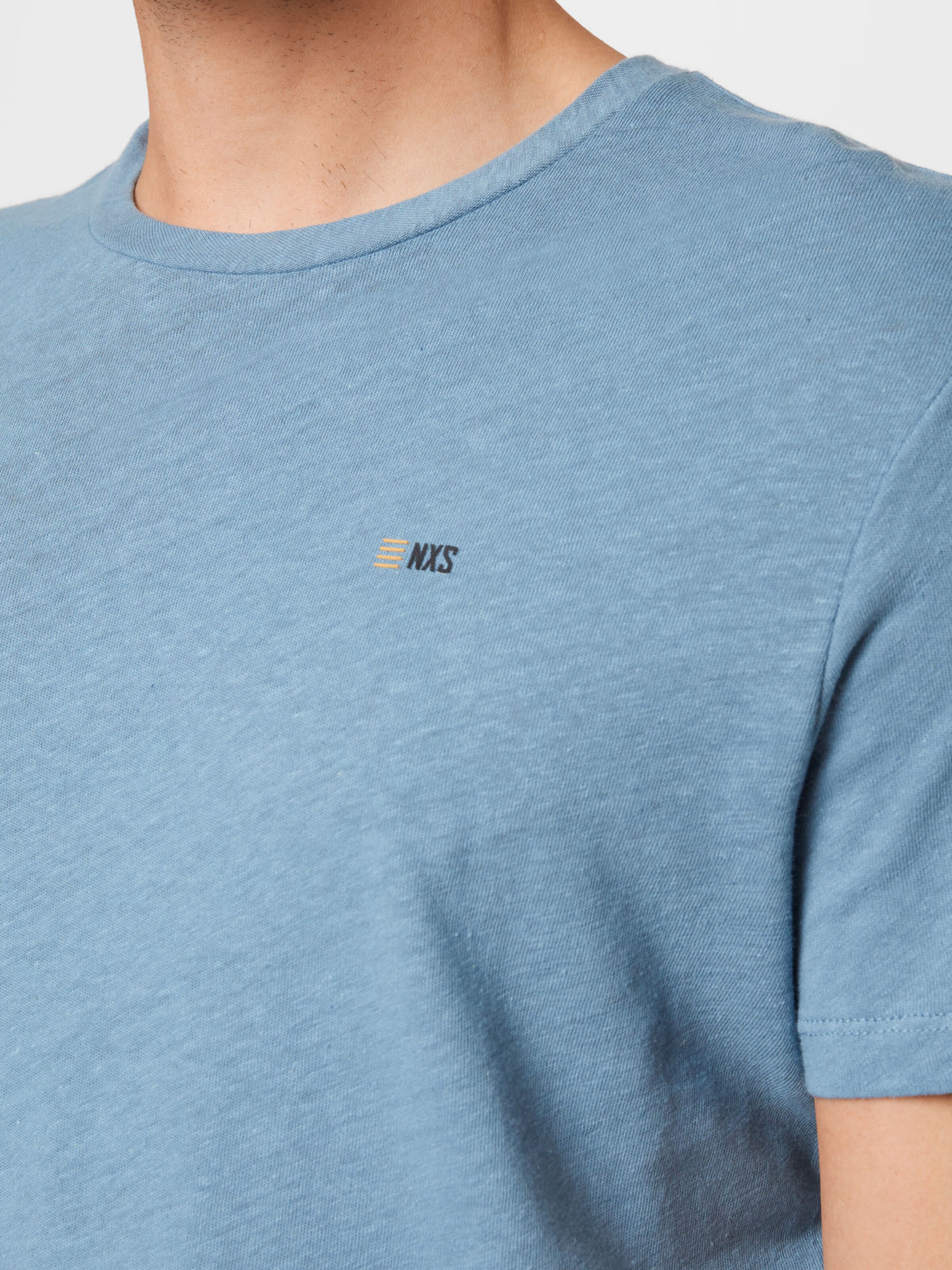 Männer Große Größen No Excess T-Shirt in Blaumeliert - KD54178 Männer Große Größen No Excess T-Shirt in Blaumeliert - KD54178