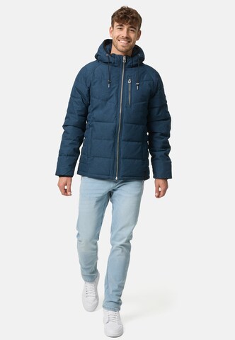 INDICODE JEANS Winter Jacket 'Circus' in Blue