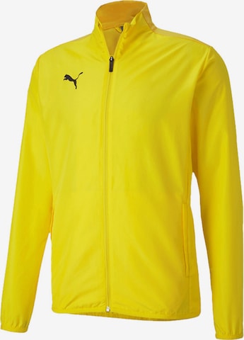 PUMA Athletic Jacket in Yellow: front