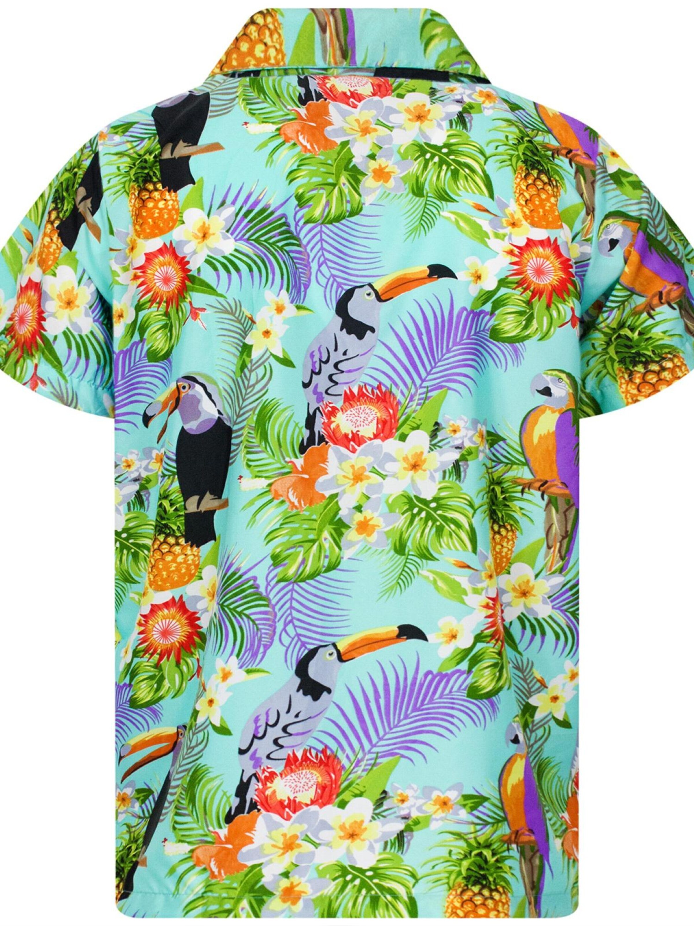 Maglietta 'Parrot Cockatoo' di King Kameha in blu