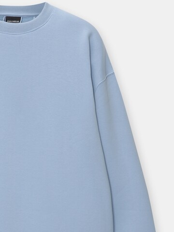 Pull&Bear Sweatshirt i blå